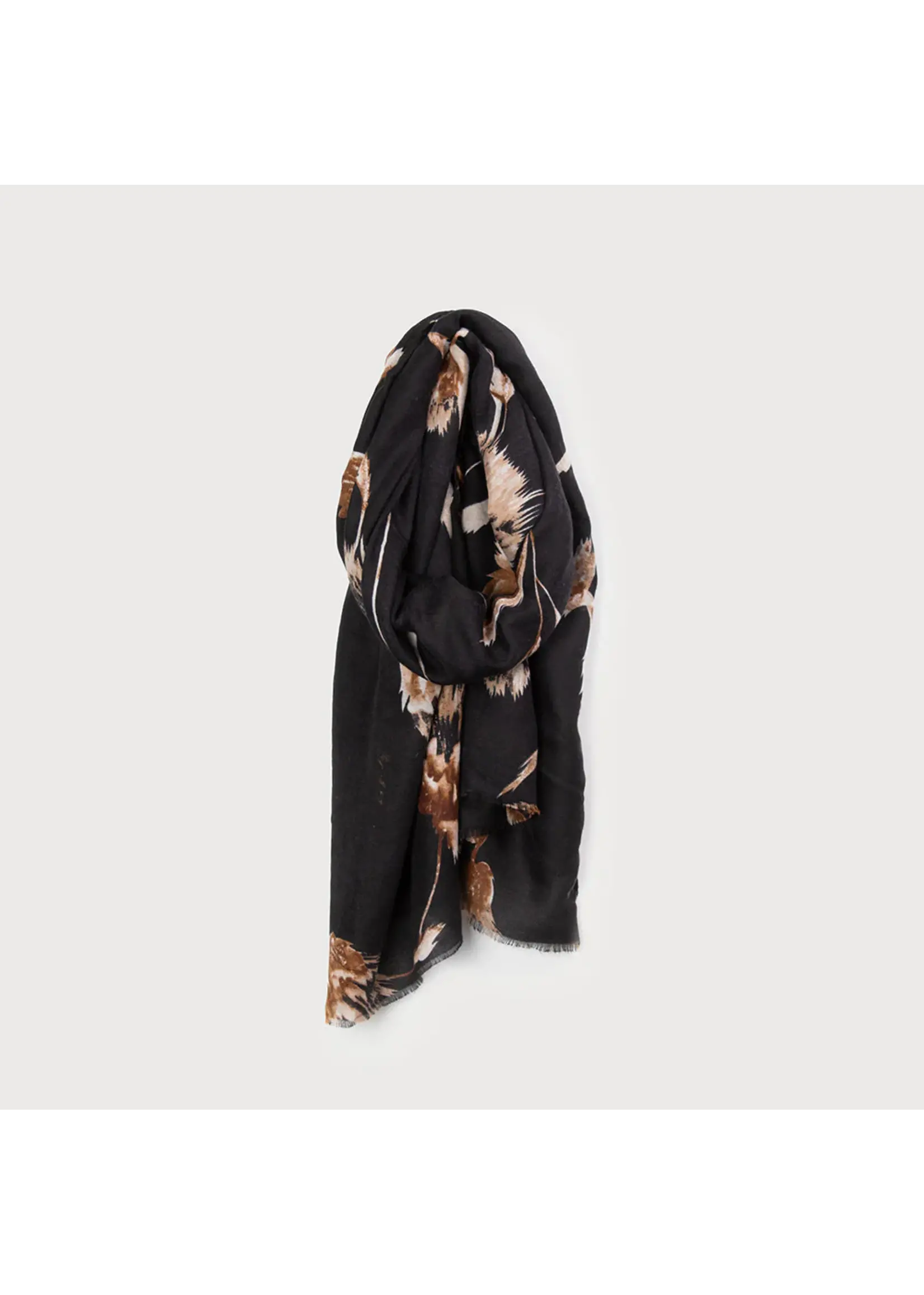 Caracol Scarf w/Floral Tapestry Print
