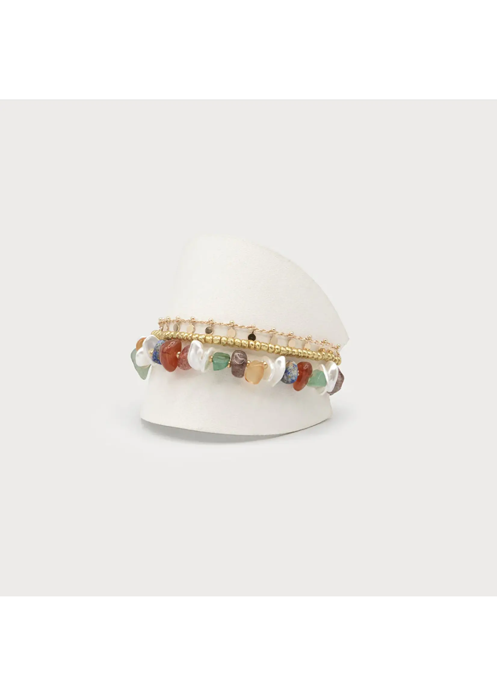 Caracol 3 Row Beaded Bracelet