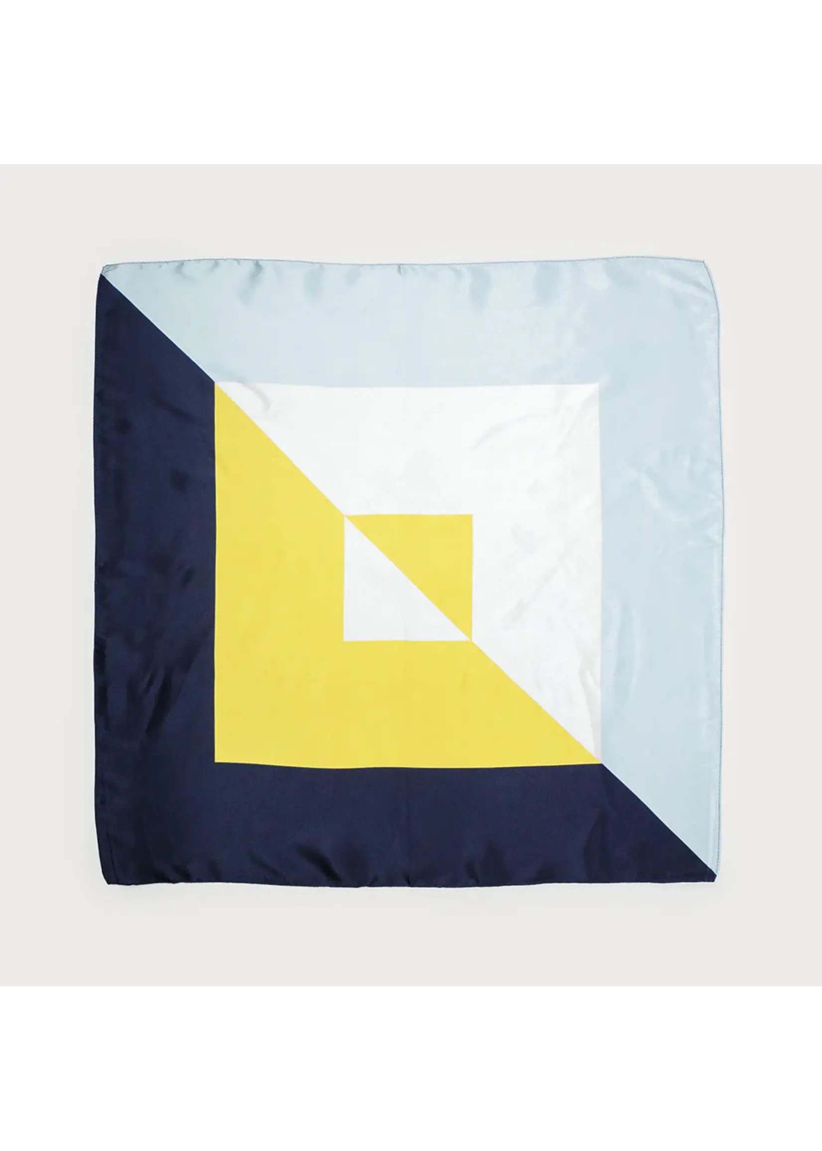 Caracol Satin Square Colorblock Scarf