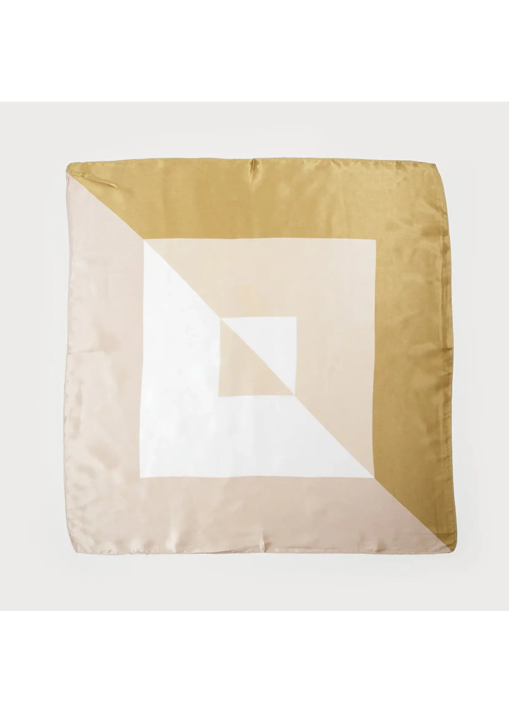 Caracol Satin Square Colorblock Scarf