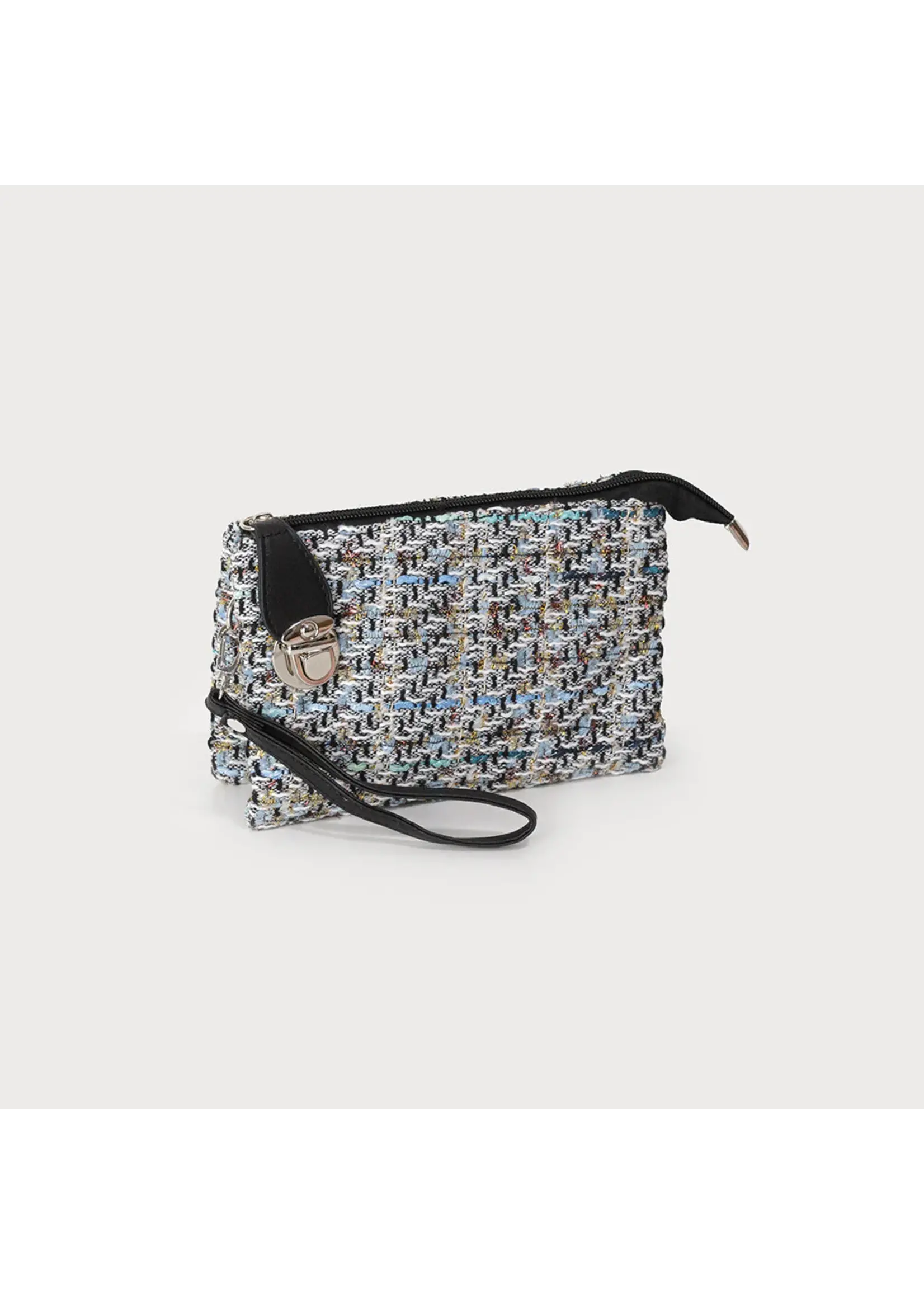 Caracol Tweed Crossbody Bag w/Adjustable Strap