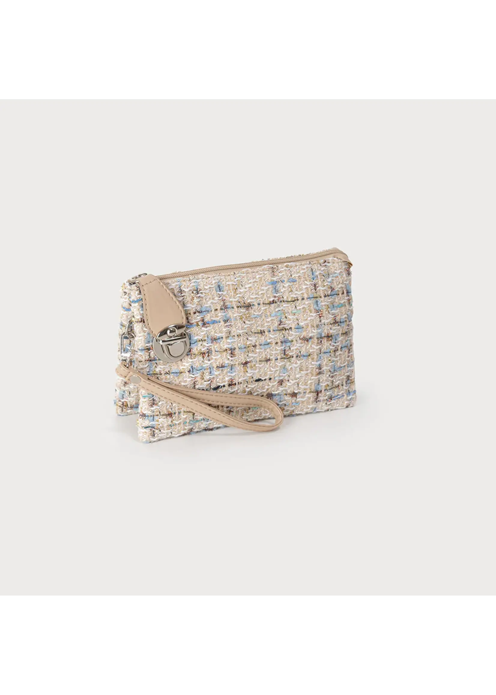Caracol Tweed Crossbody Bag w/Adjustable Strap