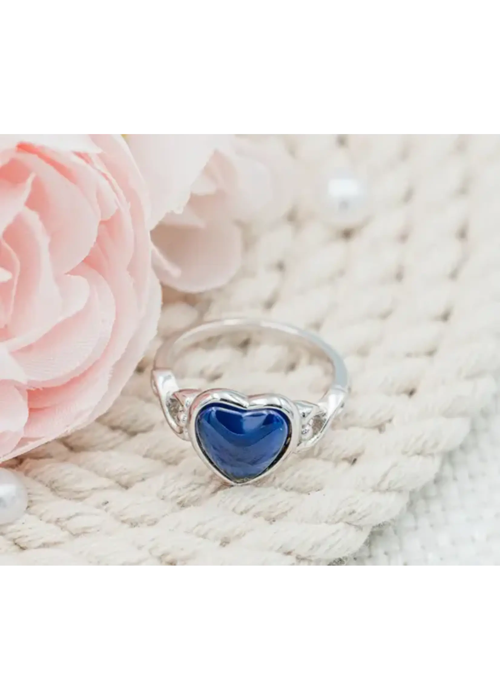 Cherished Moments Heart Mood Ring SS
