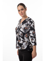 Bali Black Multi V-Neck Zip