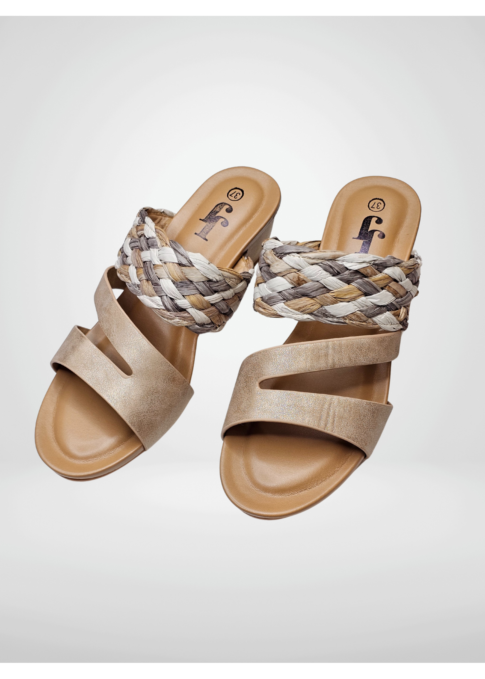 JJ's Footwear JJ Slide Braided Band Wedge