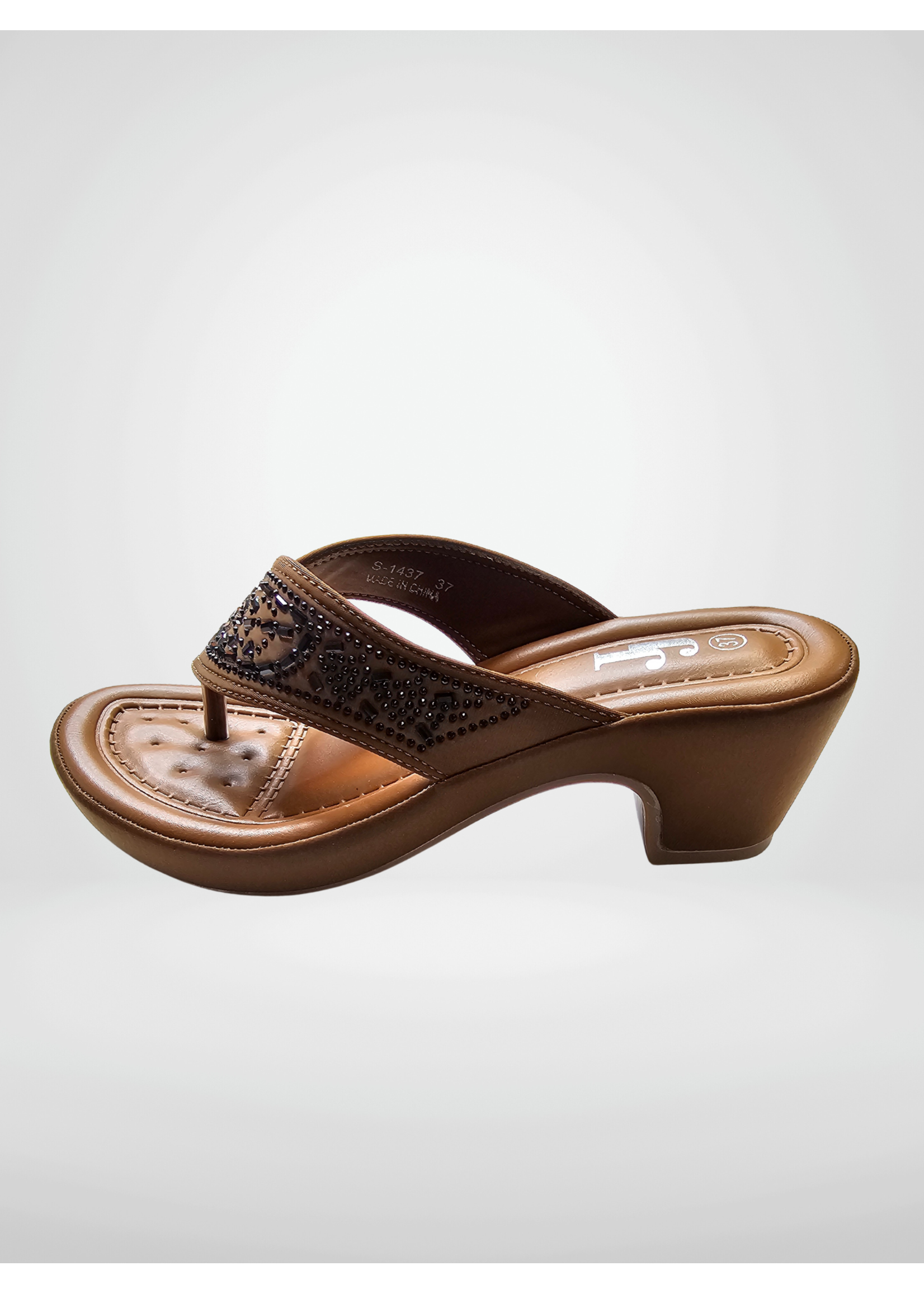 JJ's Footwear JJ Block Slide Thong Style