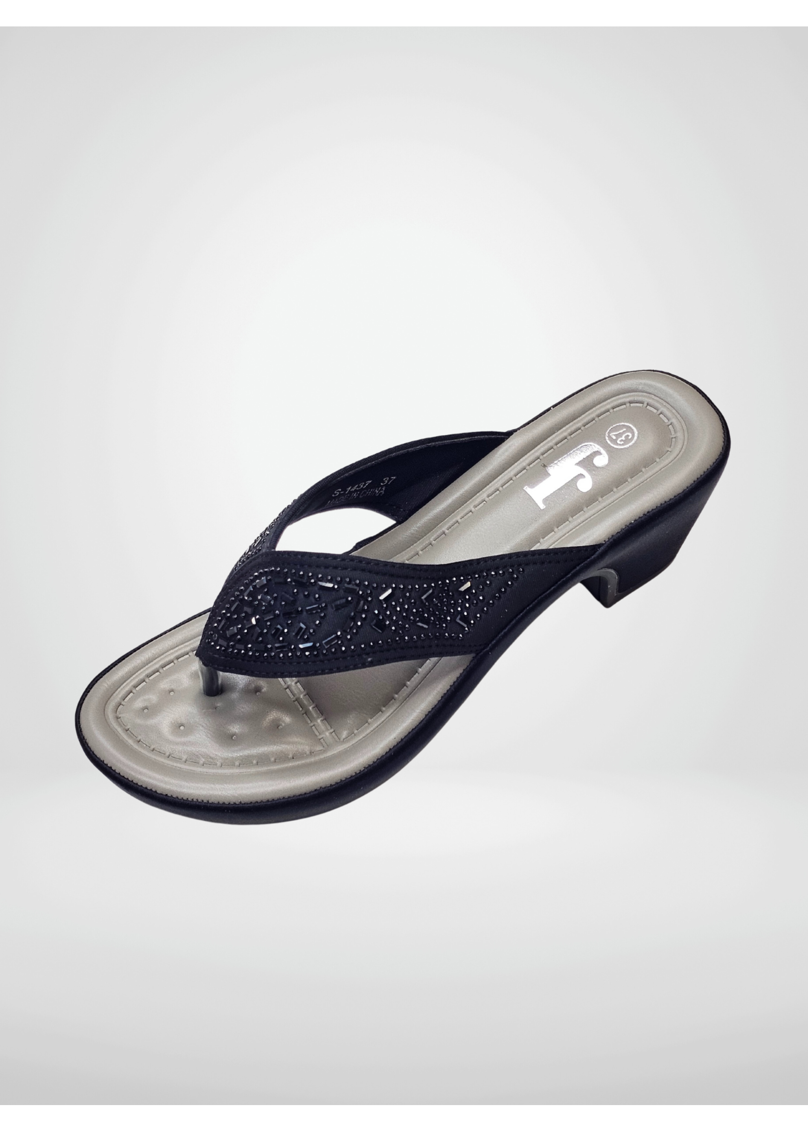 JJ's Footwear JJ Block Slide Thong Style
