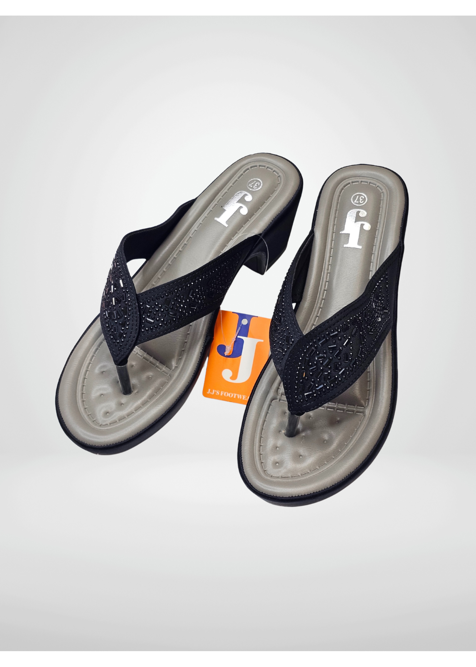 JJ's Footwear JJ Block Slide Thong Style