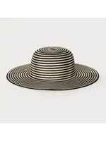 Caracol Striped Wide-Brimmed Straw Hat