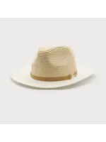 Caracol Two-Tone Straw Hat W/Belt