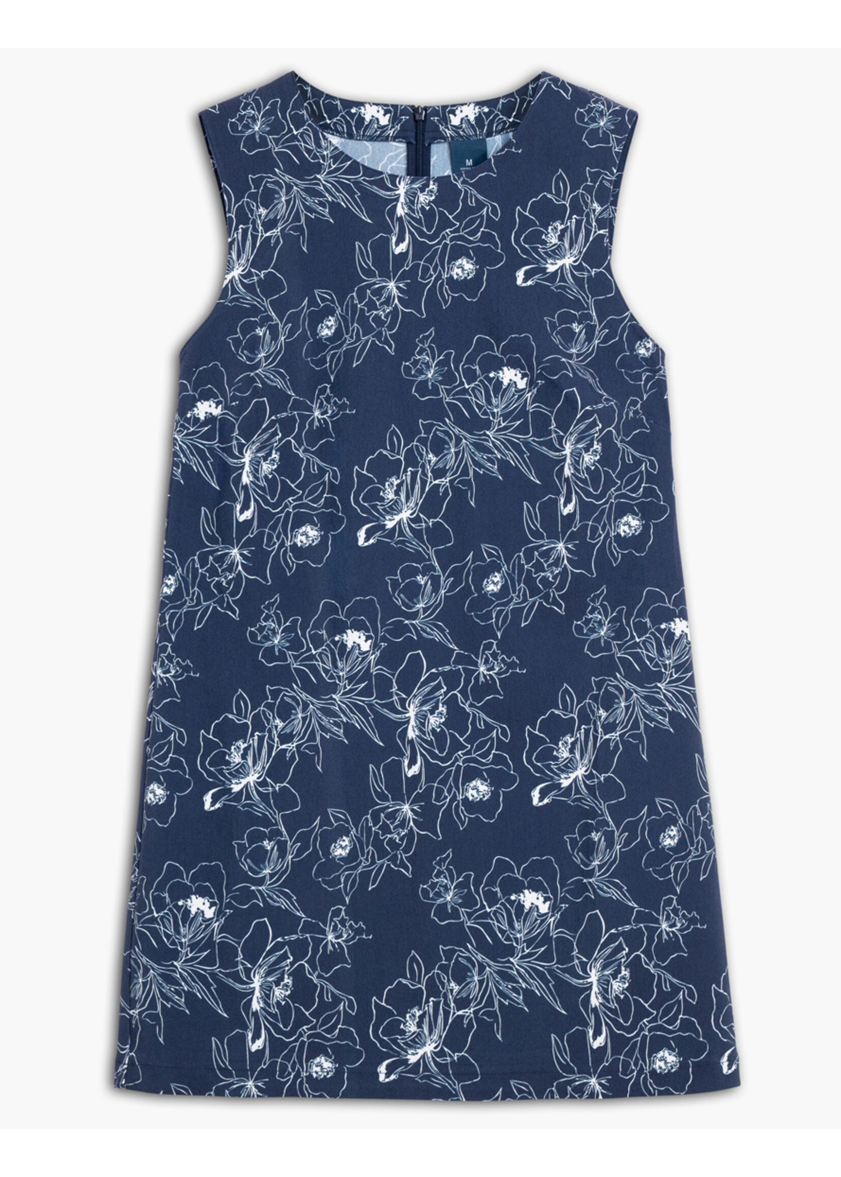 Lois Blackbull Apparel Lois Blue Floral Sleevless Dress