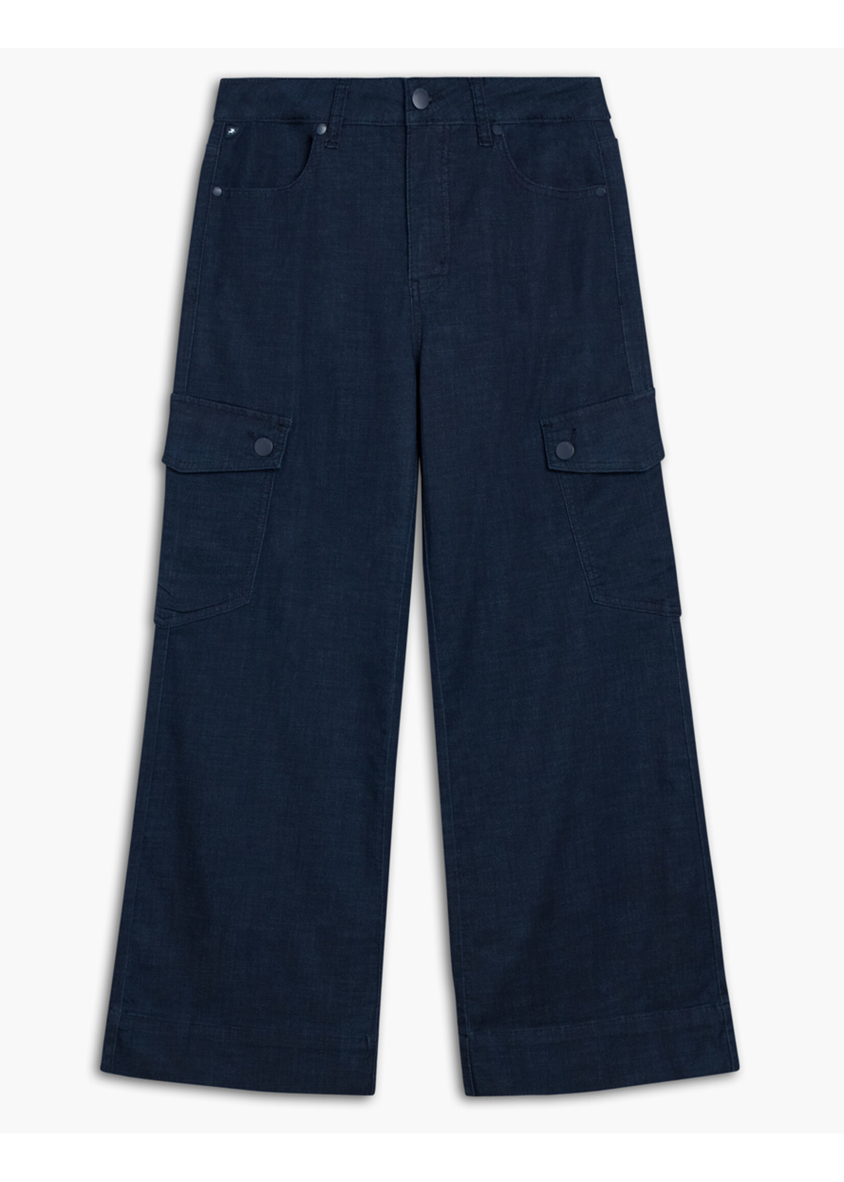 Lois Blackbull Apparel Robie Highwaist Flare Rinse Cargo Pant