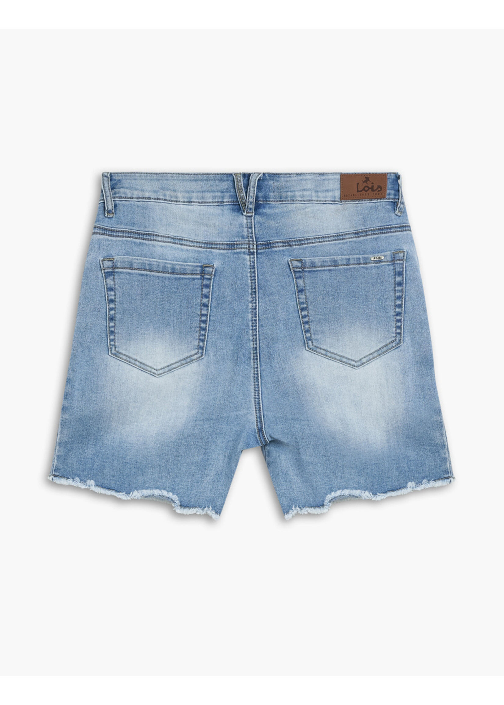Lois Blackbull Apparel Georgia Shorts Mid High Waist Bleach