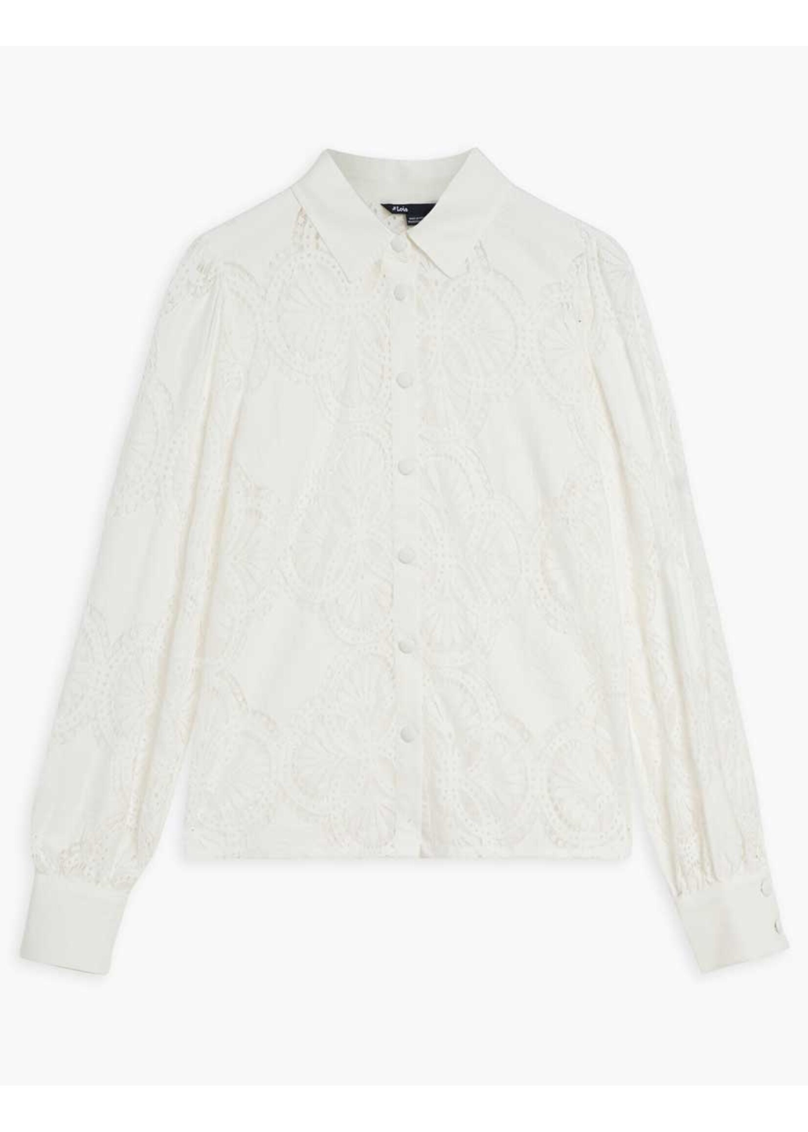 Lois Blackbull Apparel Lois Embellished Long Sleeve Buttonup