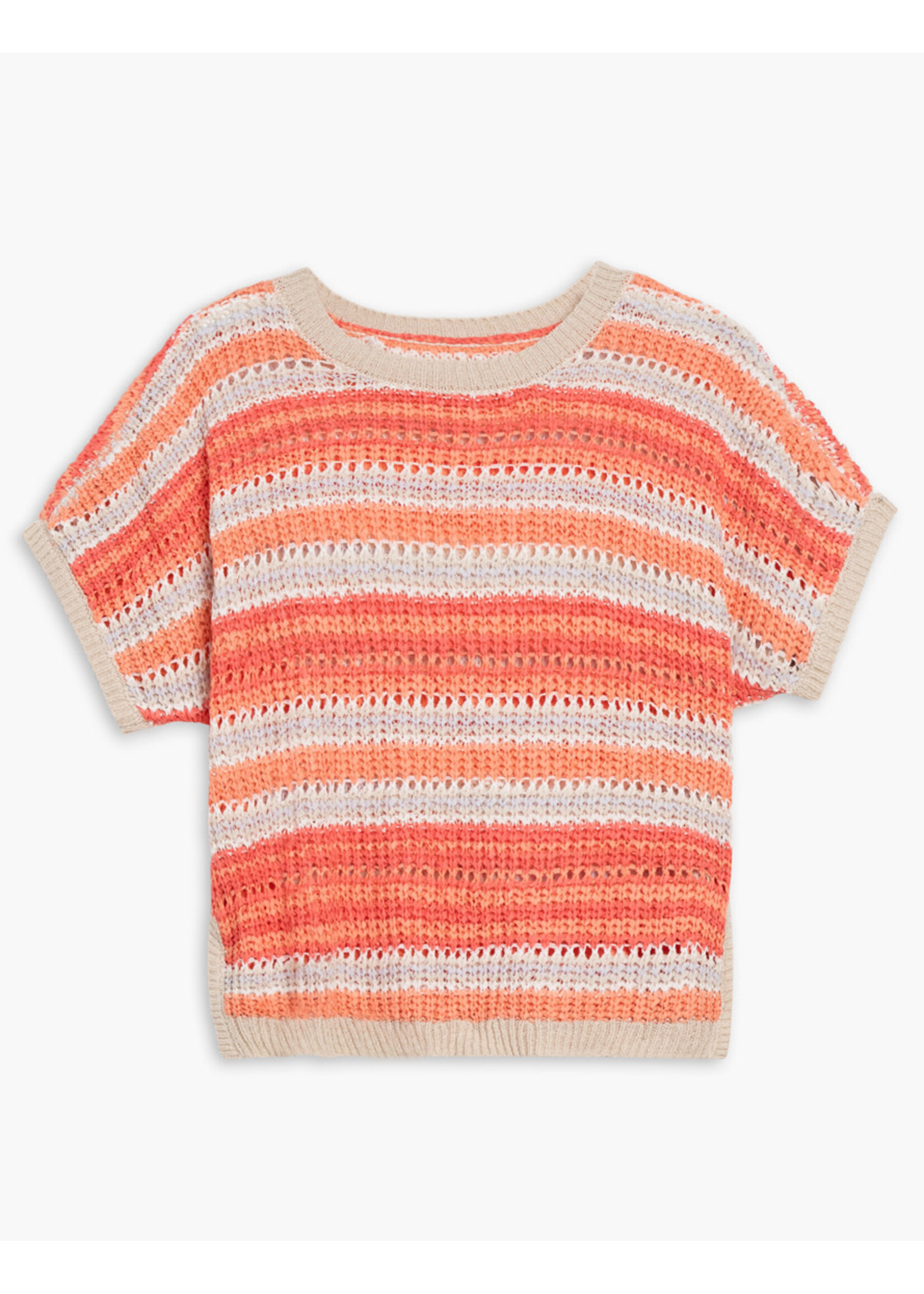 Lois Blackbull Apparel LS Short Sleeve Knitted Top