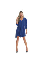 Gitan Canada Plus Sized Long Sleeve Flutter Tunic Dress