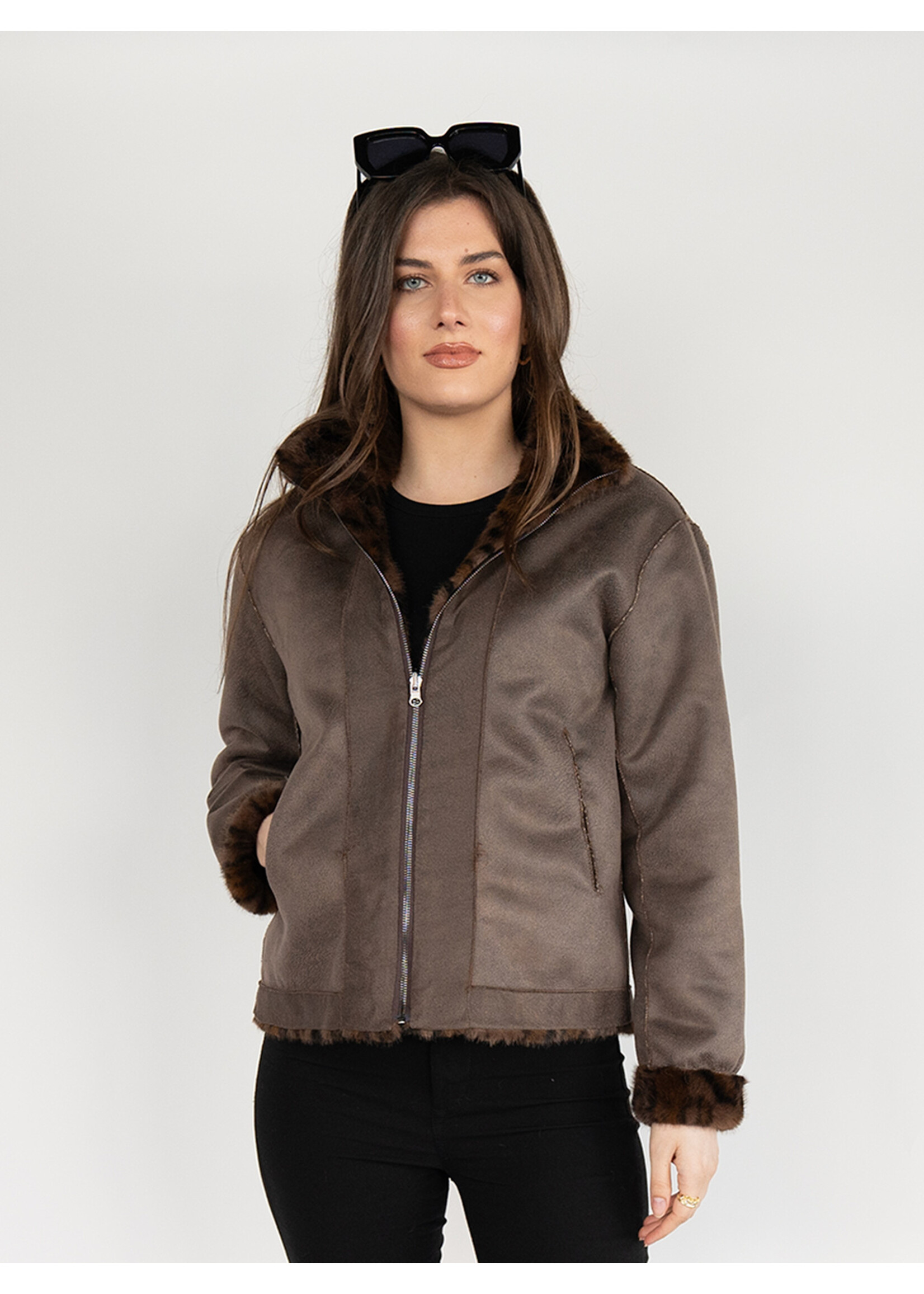 Miss Nikky Reversible Faux Fur Coat