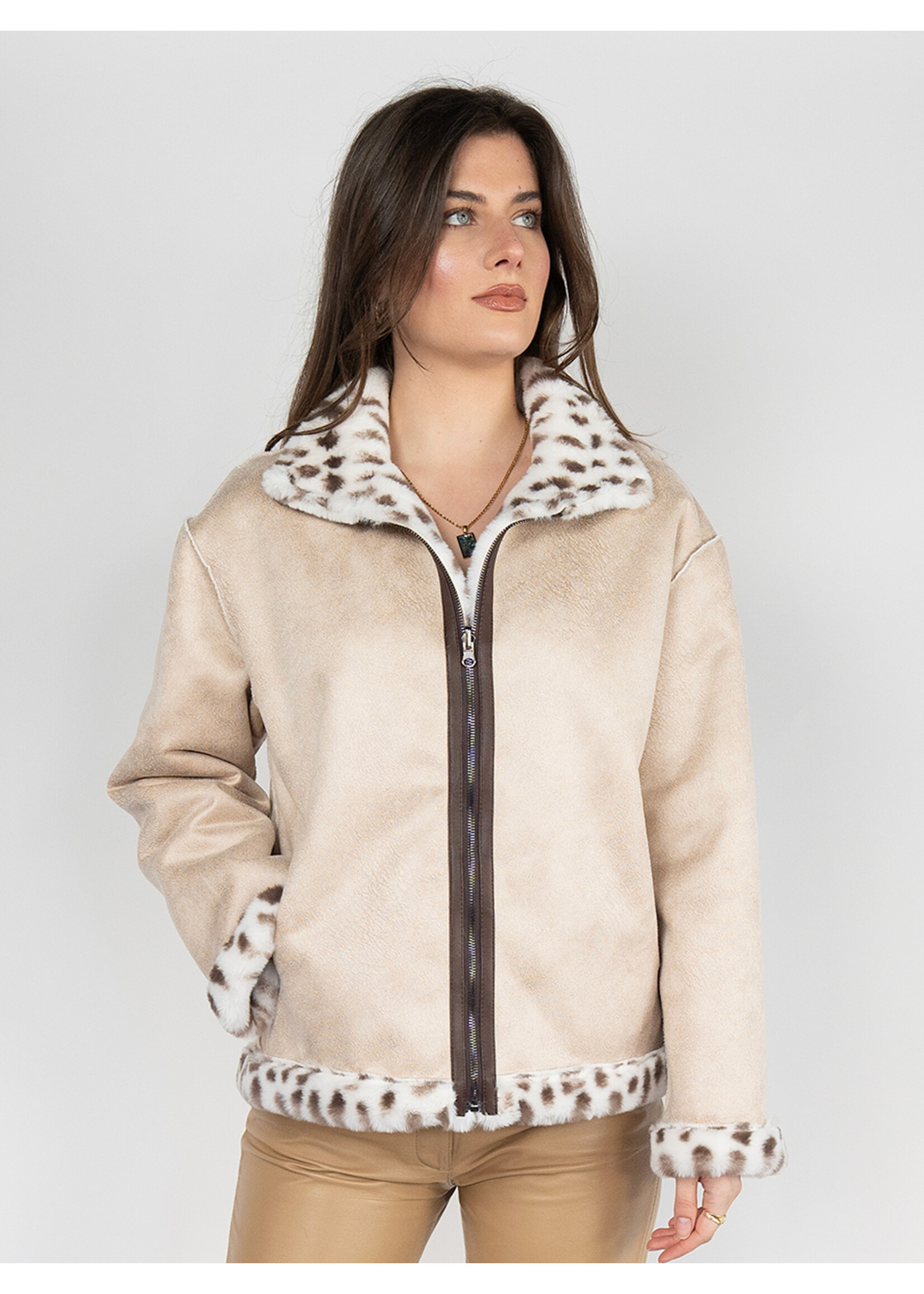 Miss Nikky Reversible Faux Fur Coat