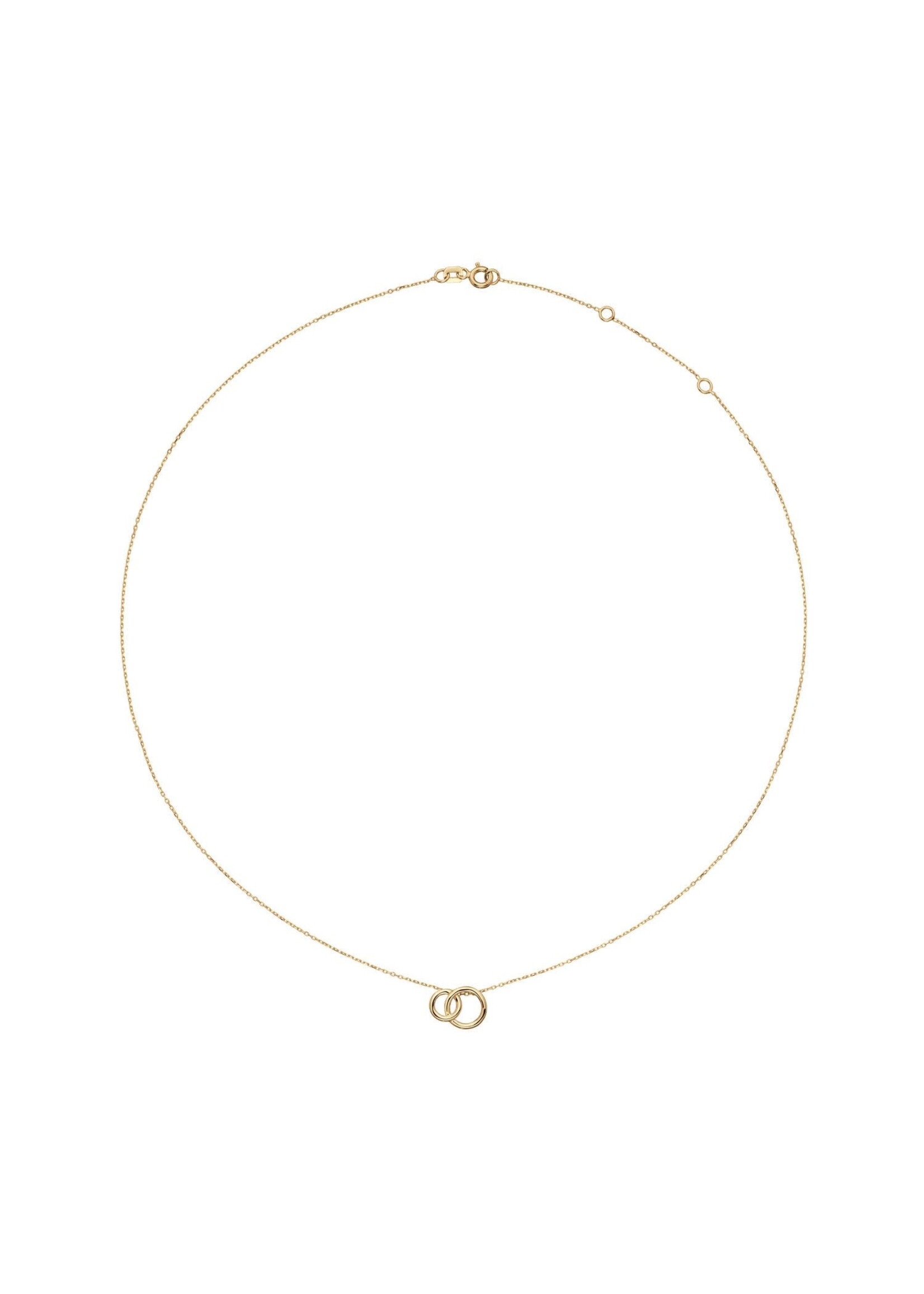 Jackie Gold 14ky Giro Doppio Necklace