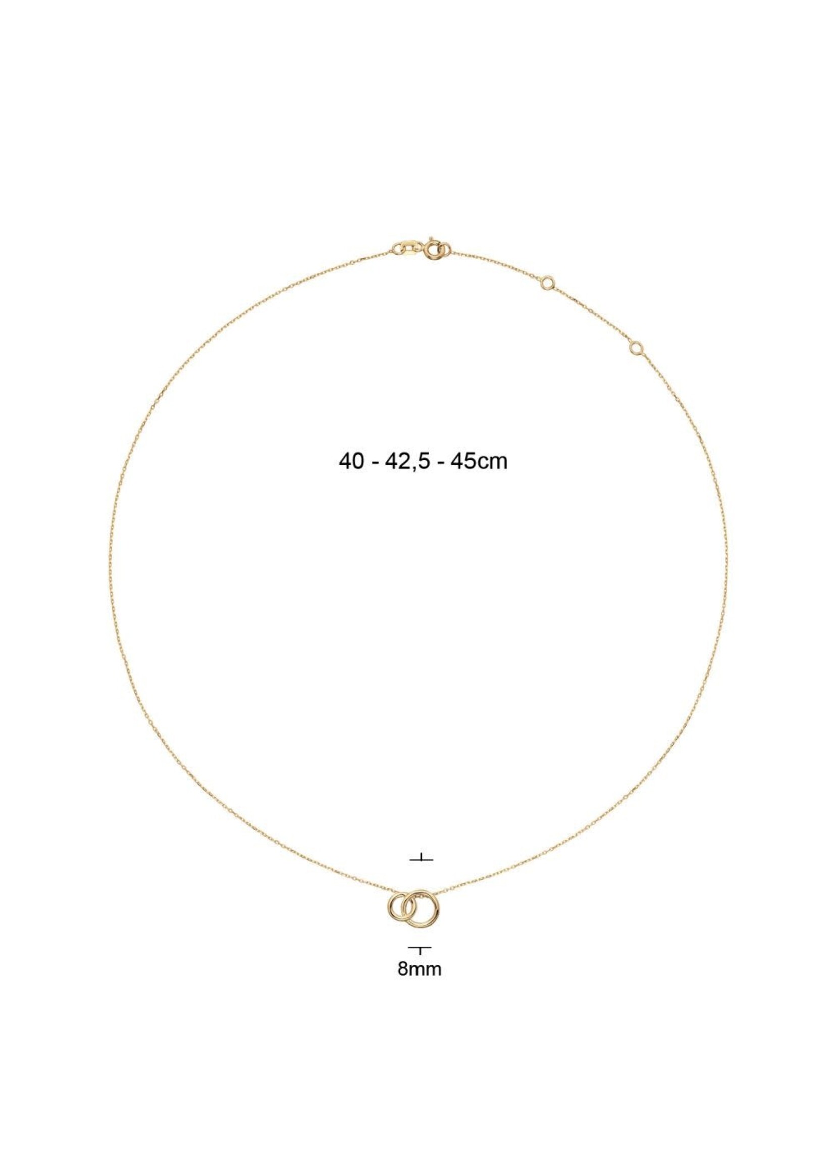 Jackie Gold 14ky Giro Doppio Necklace