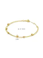Jackie Gold Jackie Gold Double Bubble Bracelet
