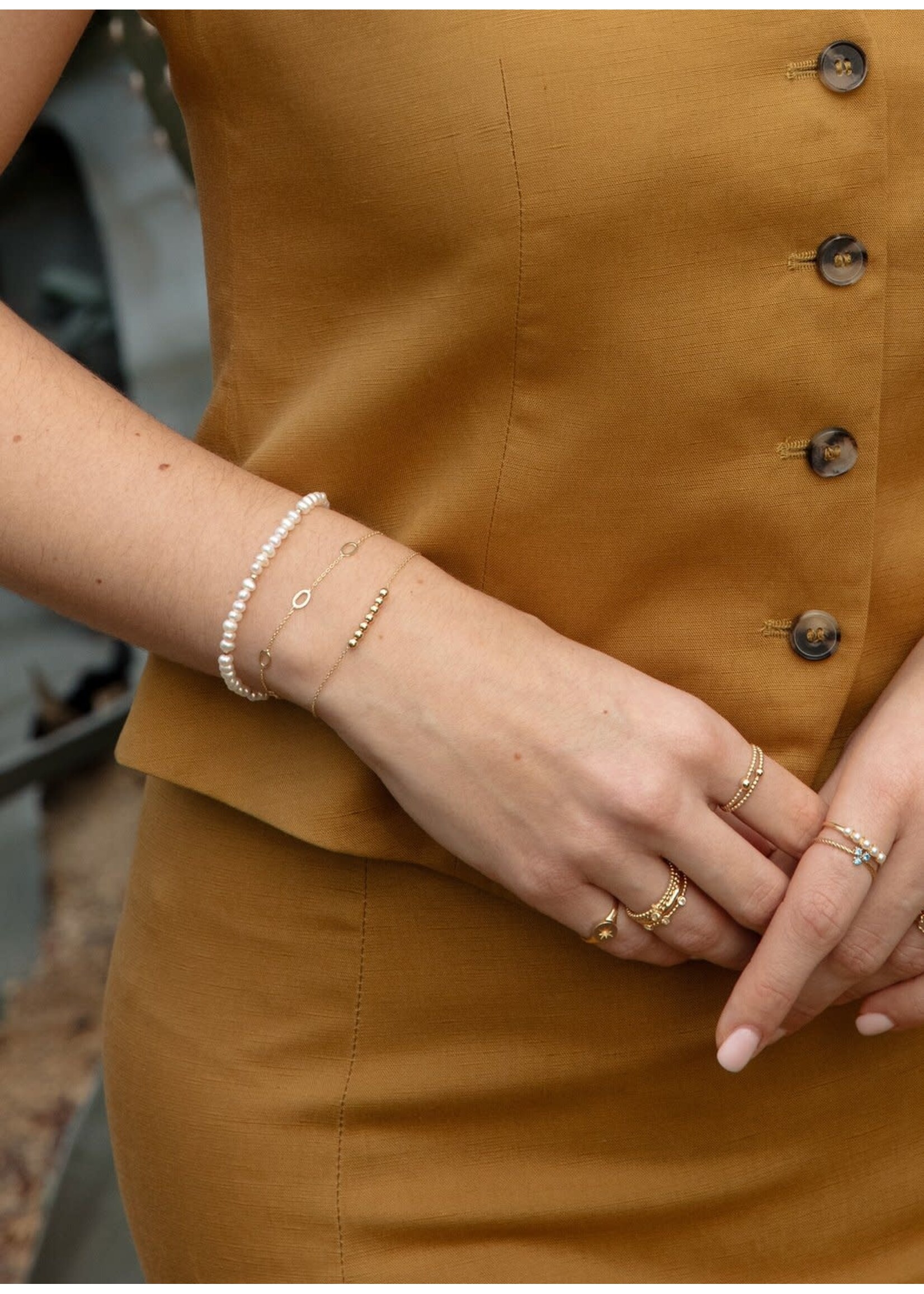 Jackie Gold 14KY Pearl Potion Bracelet