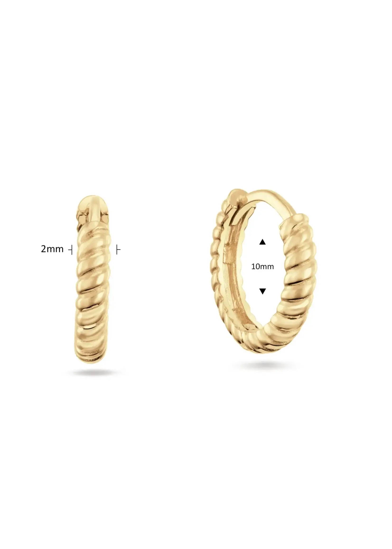 Jackie Gold 14KY Cap Ferrat Hoops
