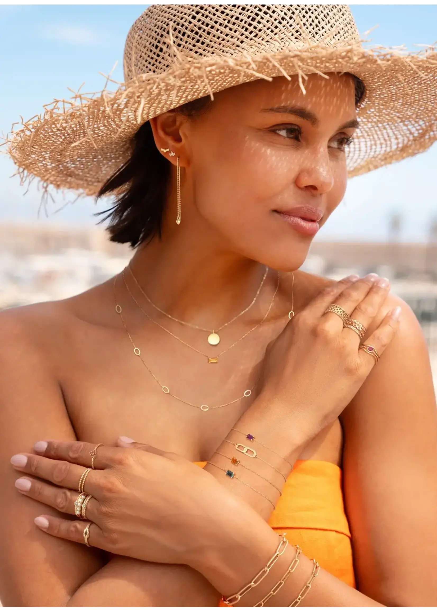 Jackie Gold Jackie Gold 14KY Amoureuse Threader Earrings