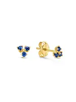 Jackie Gold Jackie gold 14KY Triangle Sapphire Studs