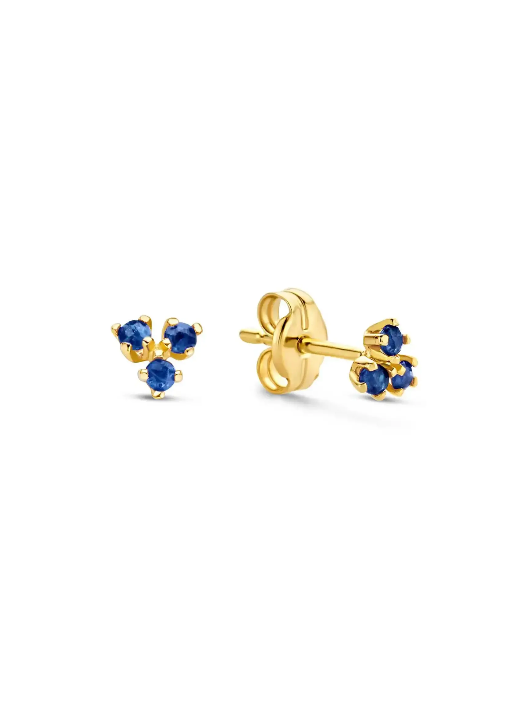 Jackie gold 14KY Triangle Sapphire Studs