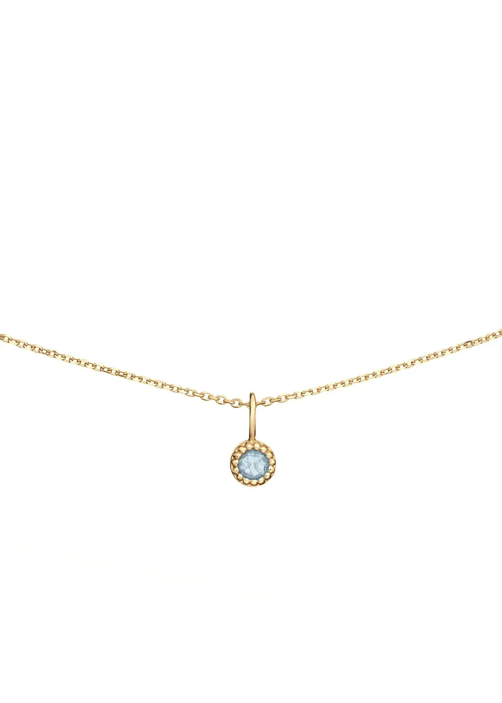 Jackie Gold 14KY Grimaldi White Topaz Necklace