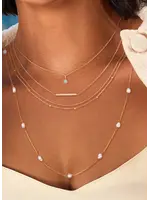 Jackie Gold Jackie Gold 14KY Grimaldi White Topaz Necklace