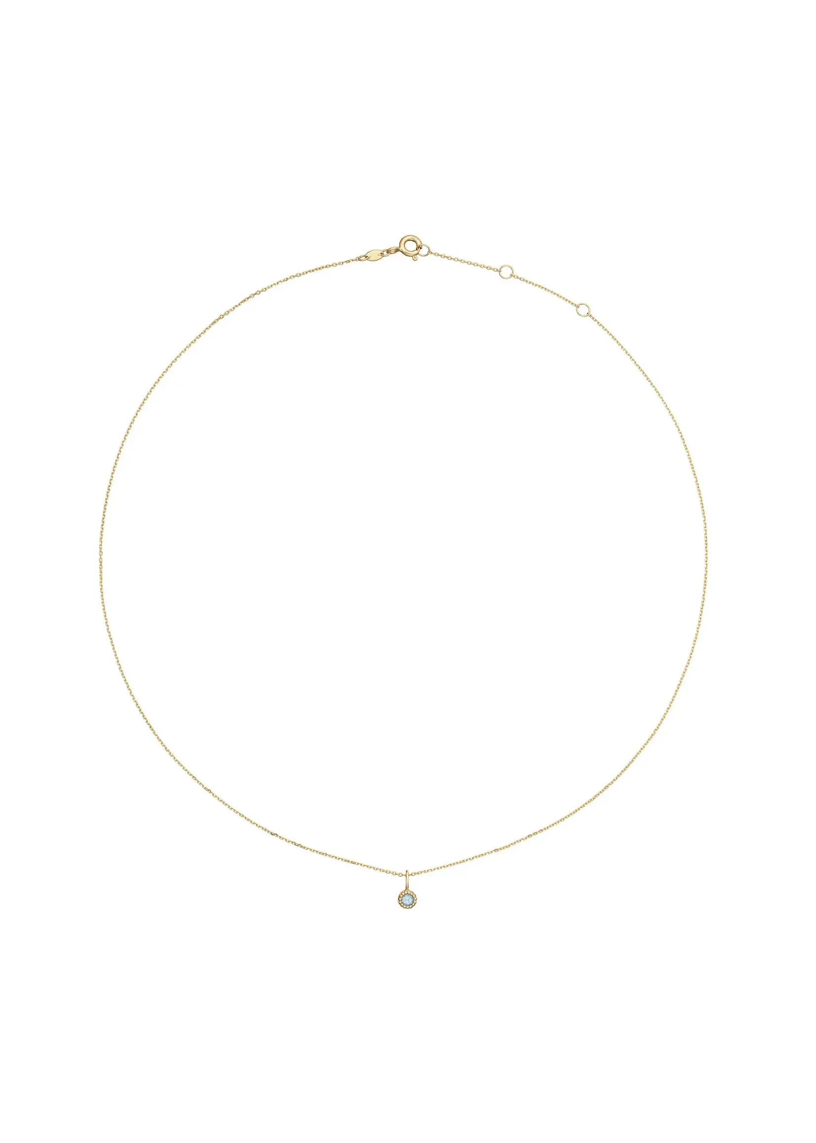 Jackie Gold Jackie Gold 14KY Grimaldi White Topaz Necklace