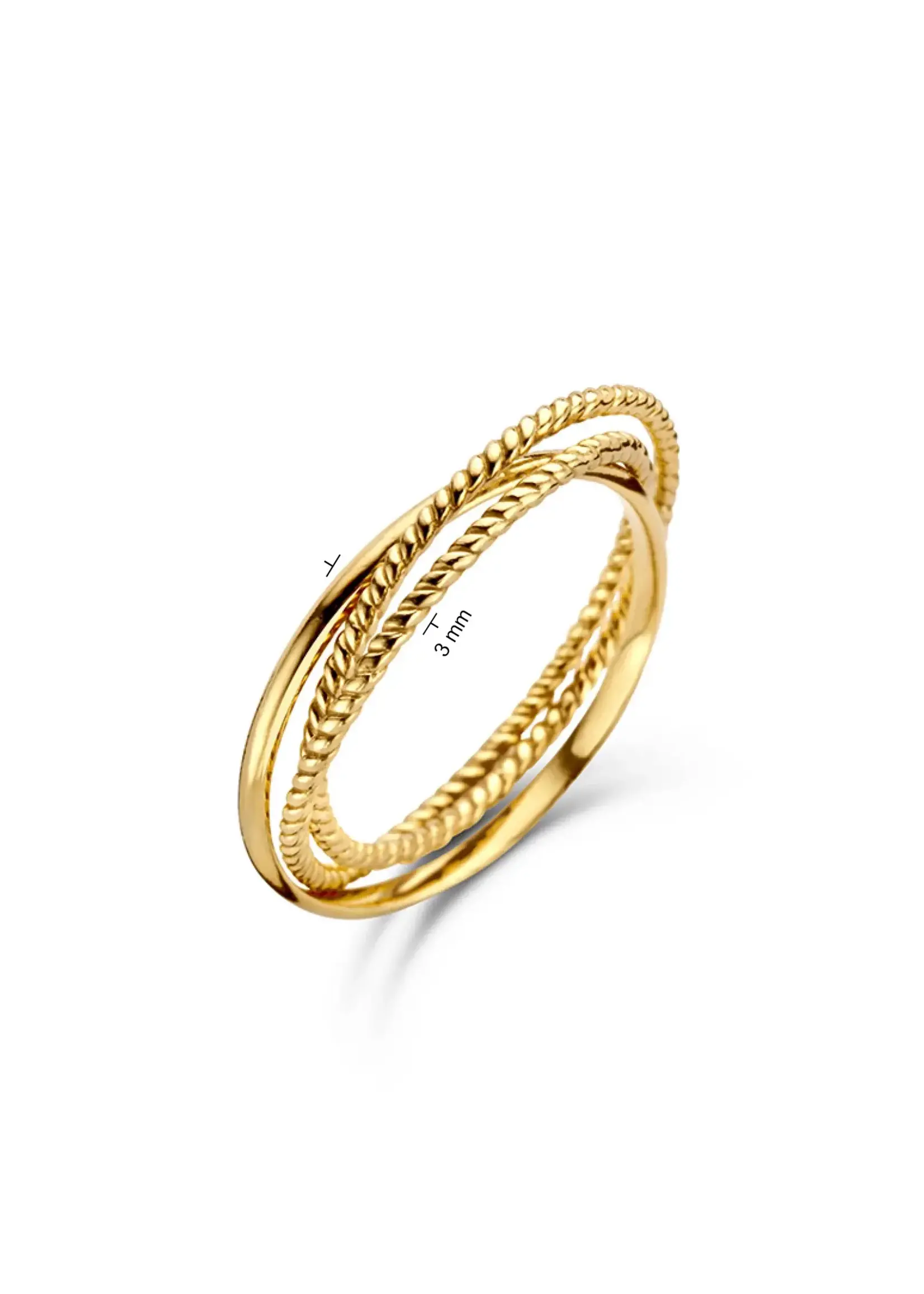 Jackie Gold 14KY Majorelle Trinity Ring