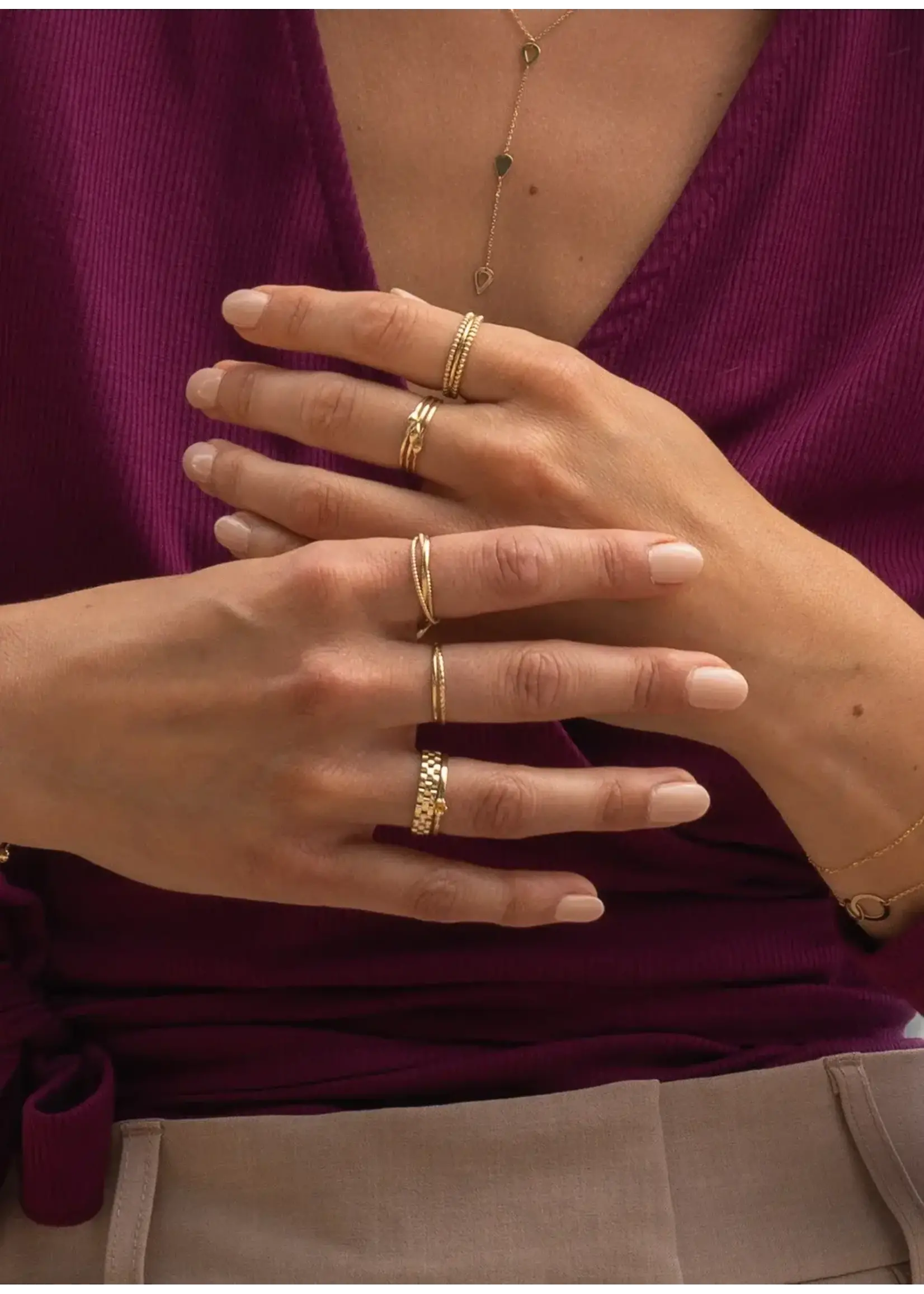 Jackie Gold 14KY Crown Ring