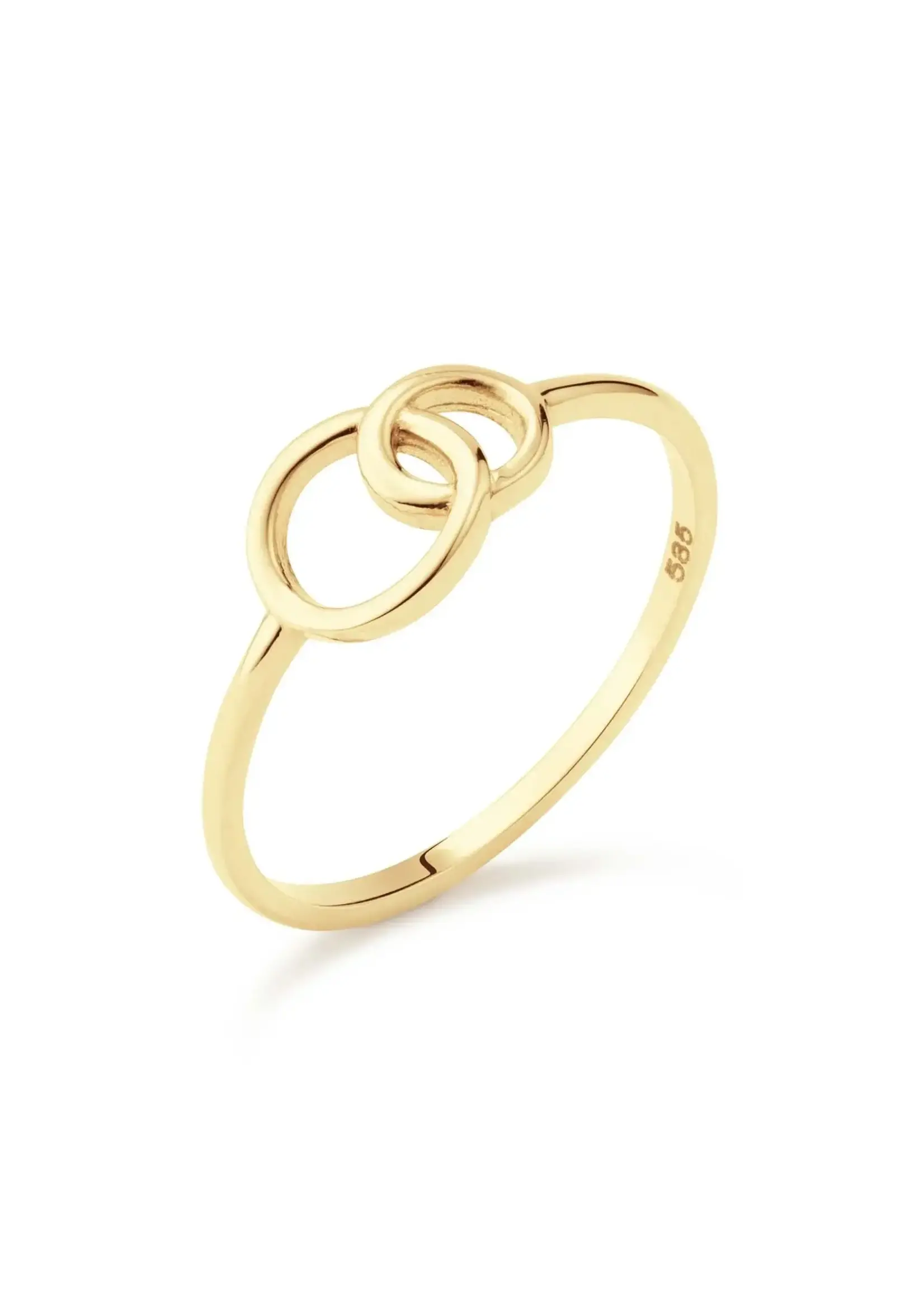 Jackie Gold 14KY Giro Doppio Ring