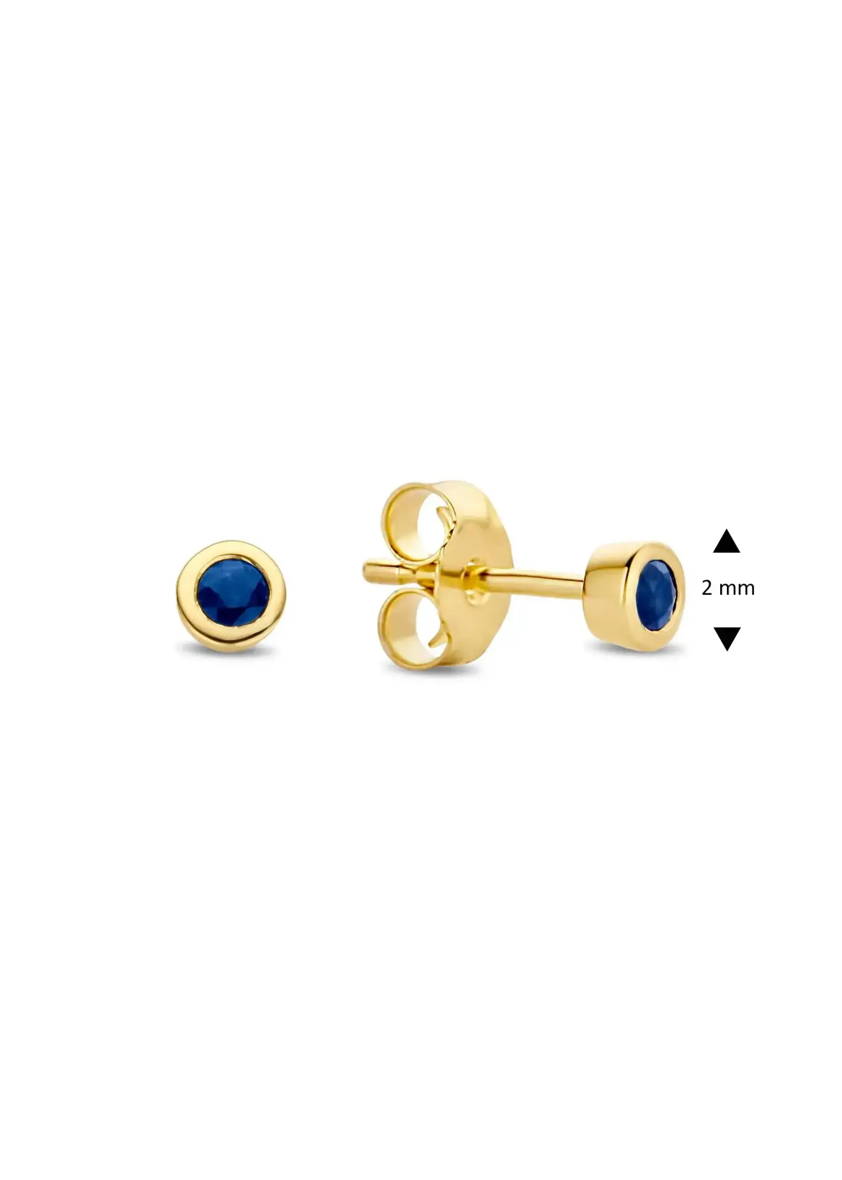 Jackie Gold 14KY Sapphire Studs