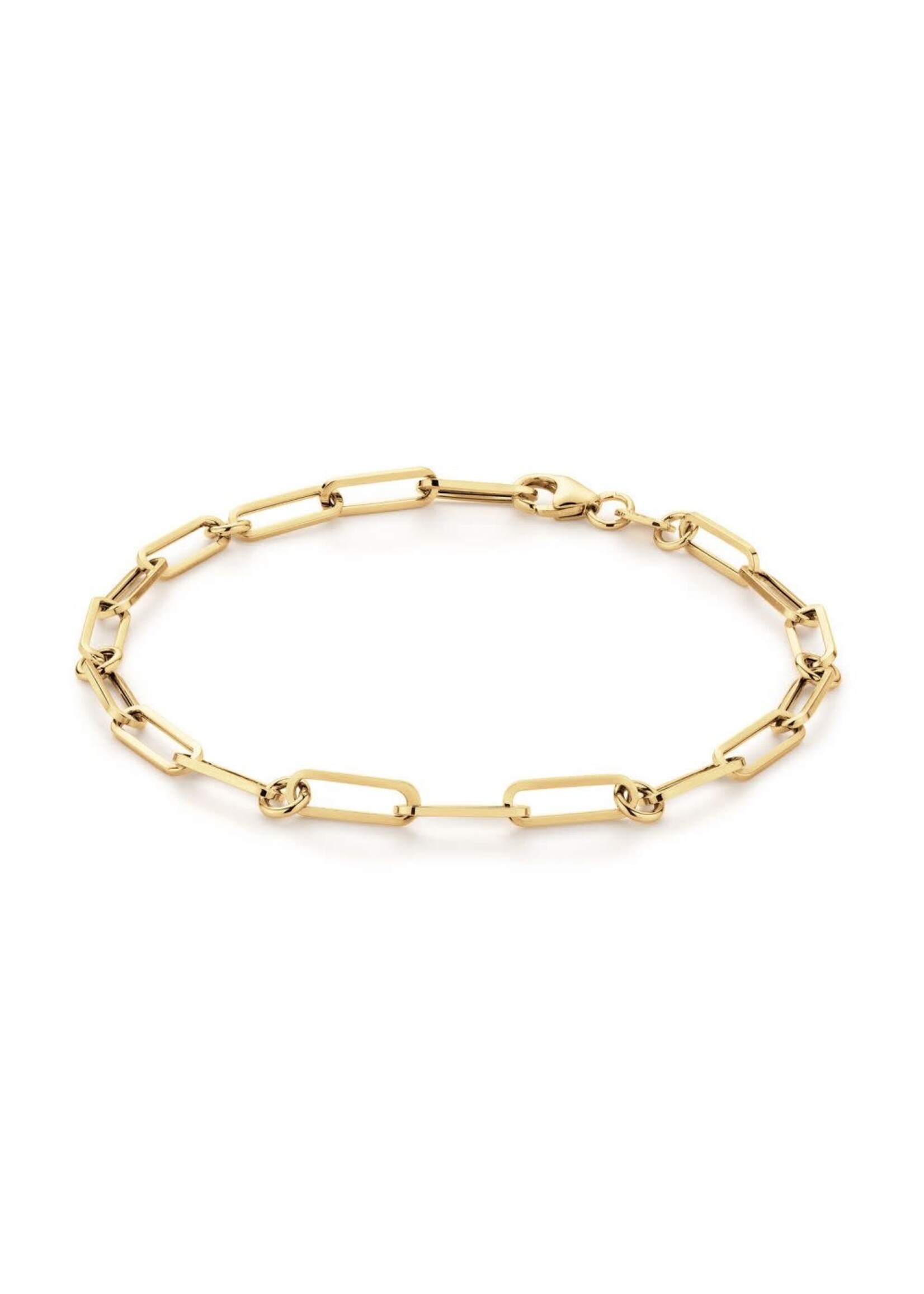 Jackie Gold 14KY Pirouette Boxlink Bracelet