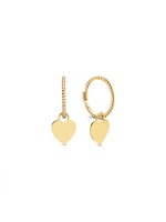 Jackie Gold Jackie Gold 14KY Corazon Hoops