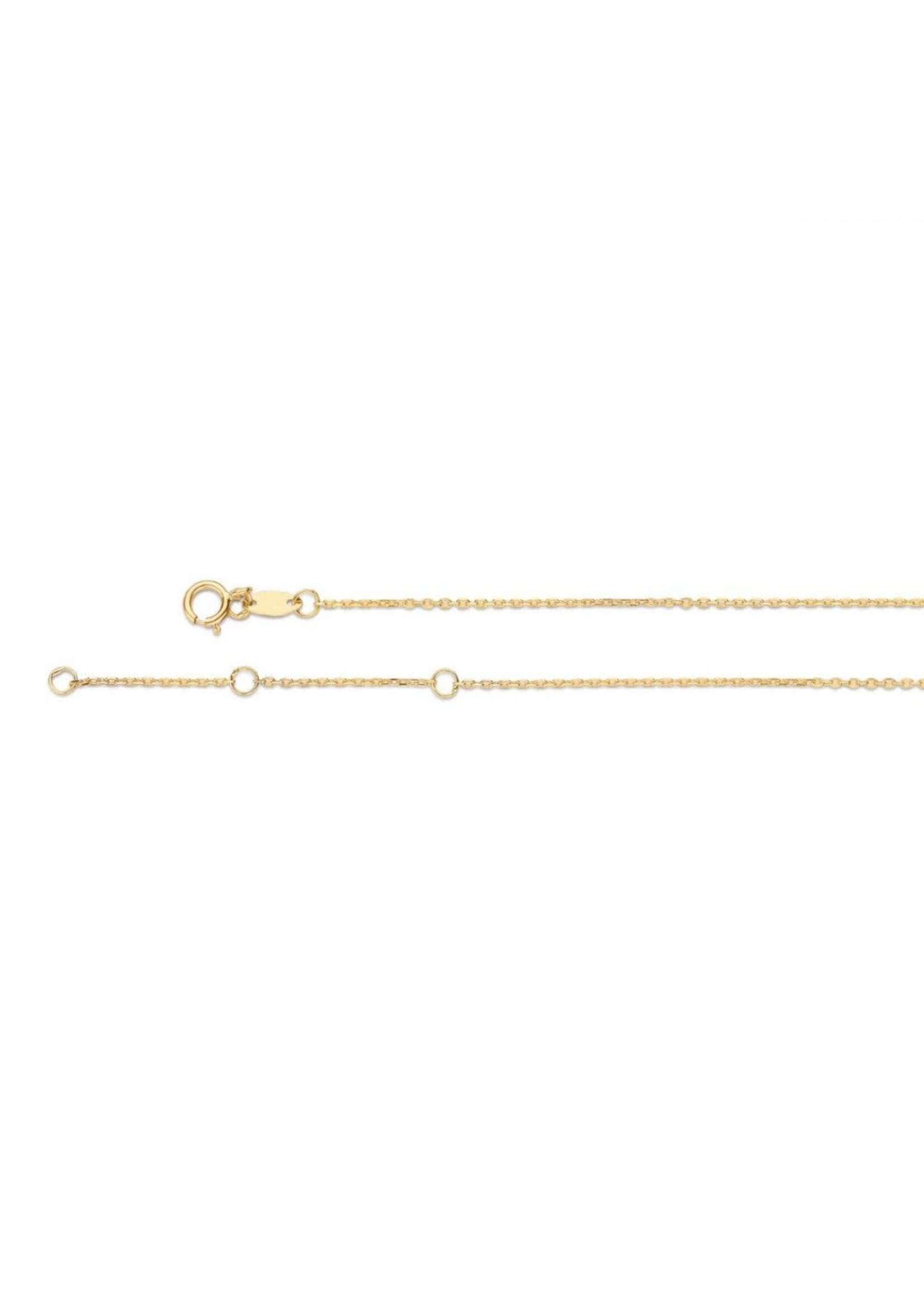 Jackie Gold 14KY Long Circles Necklace
