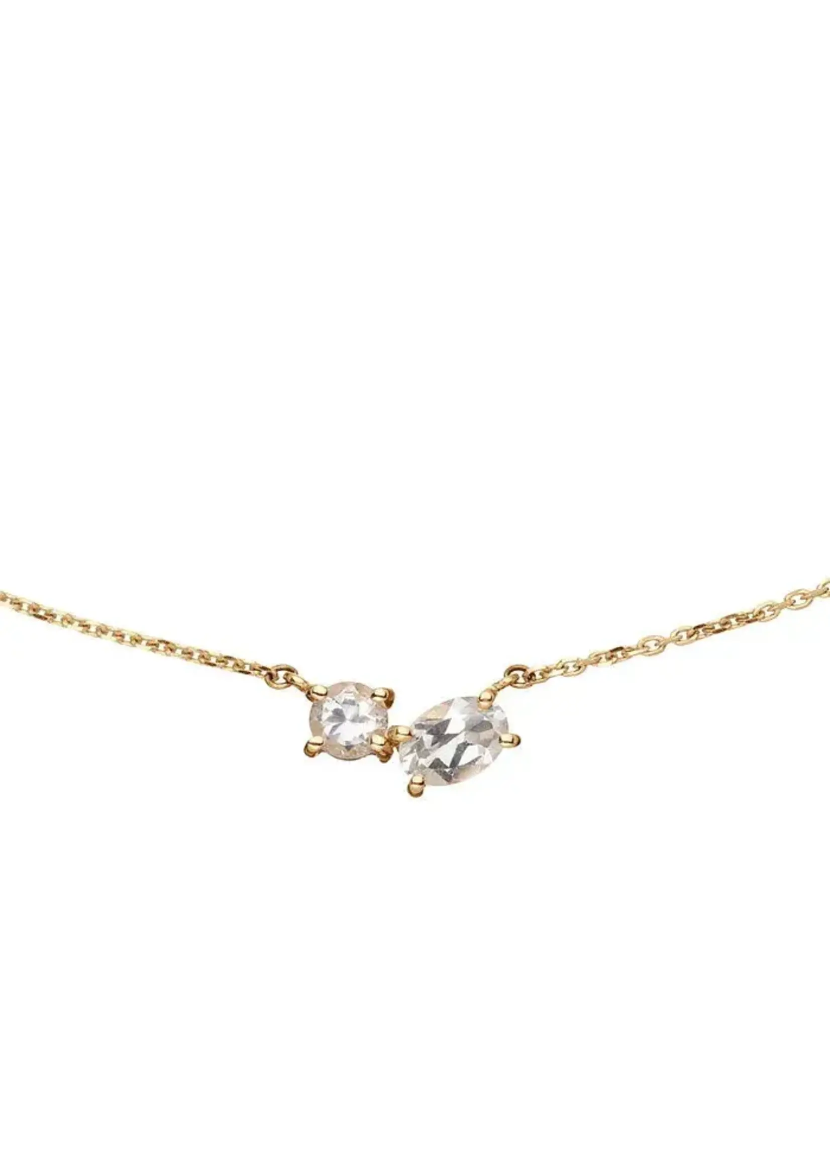 Jackie Gold Jackie Gold 14KY Festive Sparkling Necklace