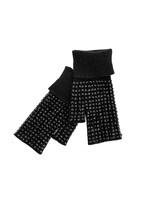 Mitchie's Matching Collection Mitchie's Knit Crystal Gloves with Fur O/S