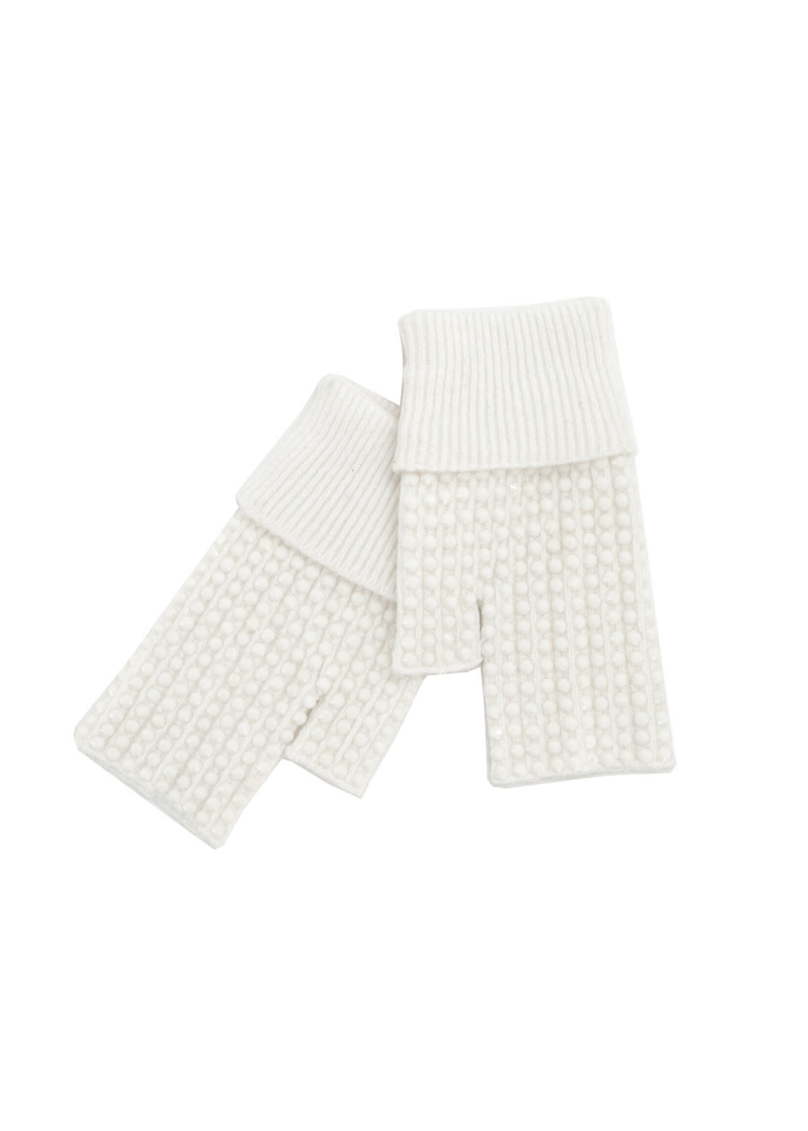 Mitchie's Matching Collection Mitchie's Knit Crystal Gloves with Fur O/S