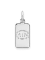 Quality Gold SS RD Montreal Canadiens Dog Tag Pendant SM