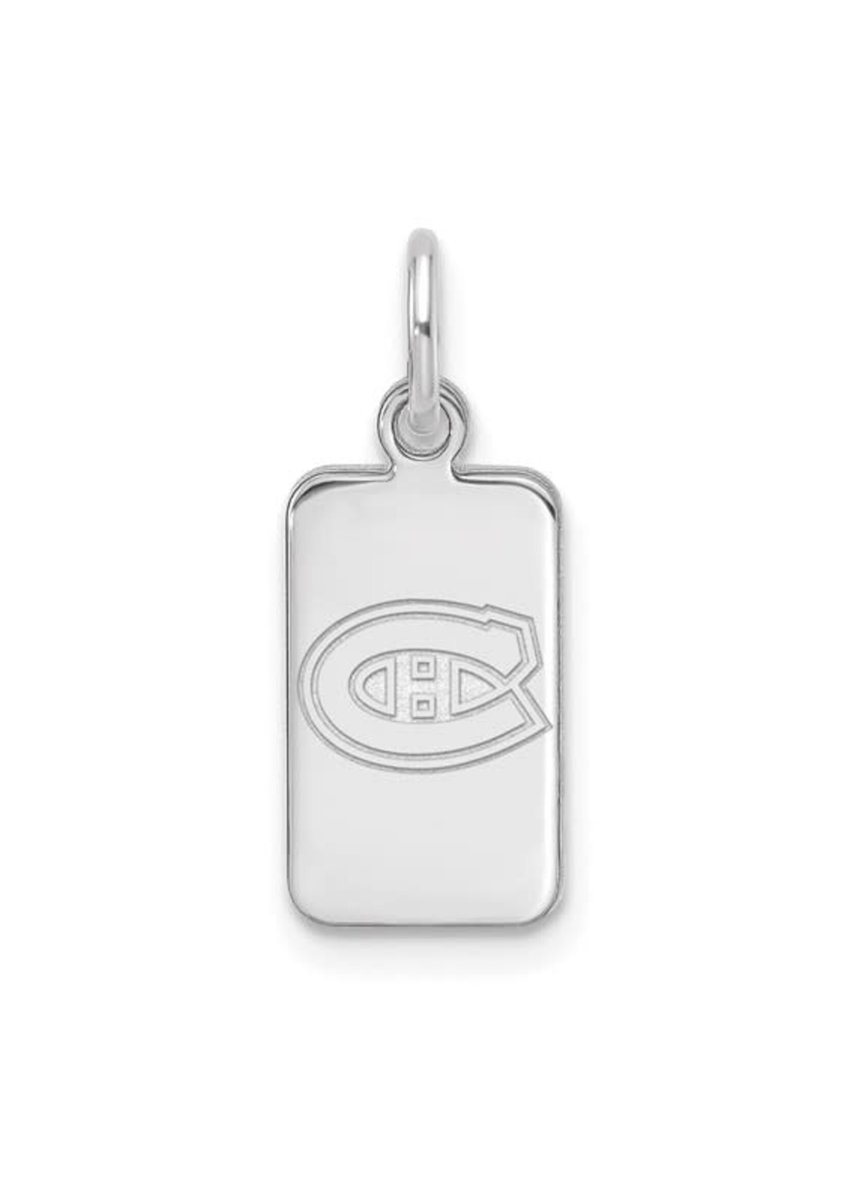 Quality Gold SS RD Montreal Canadiens Dog Tag Pendant SM