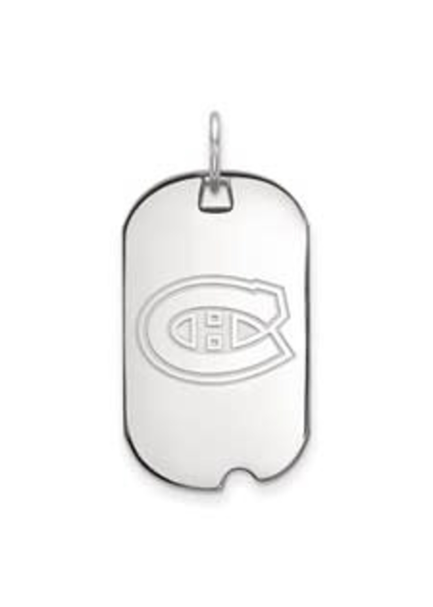 Quality Gold SS RD Montreal Canadiens Dog Tag Pendant