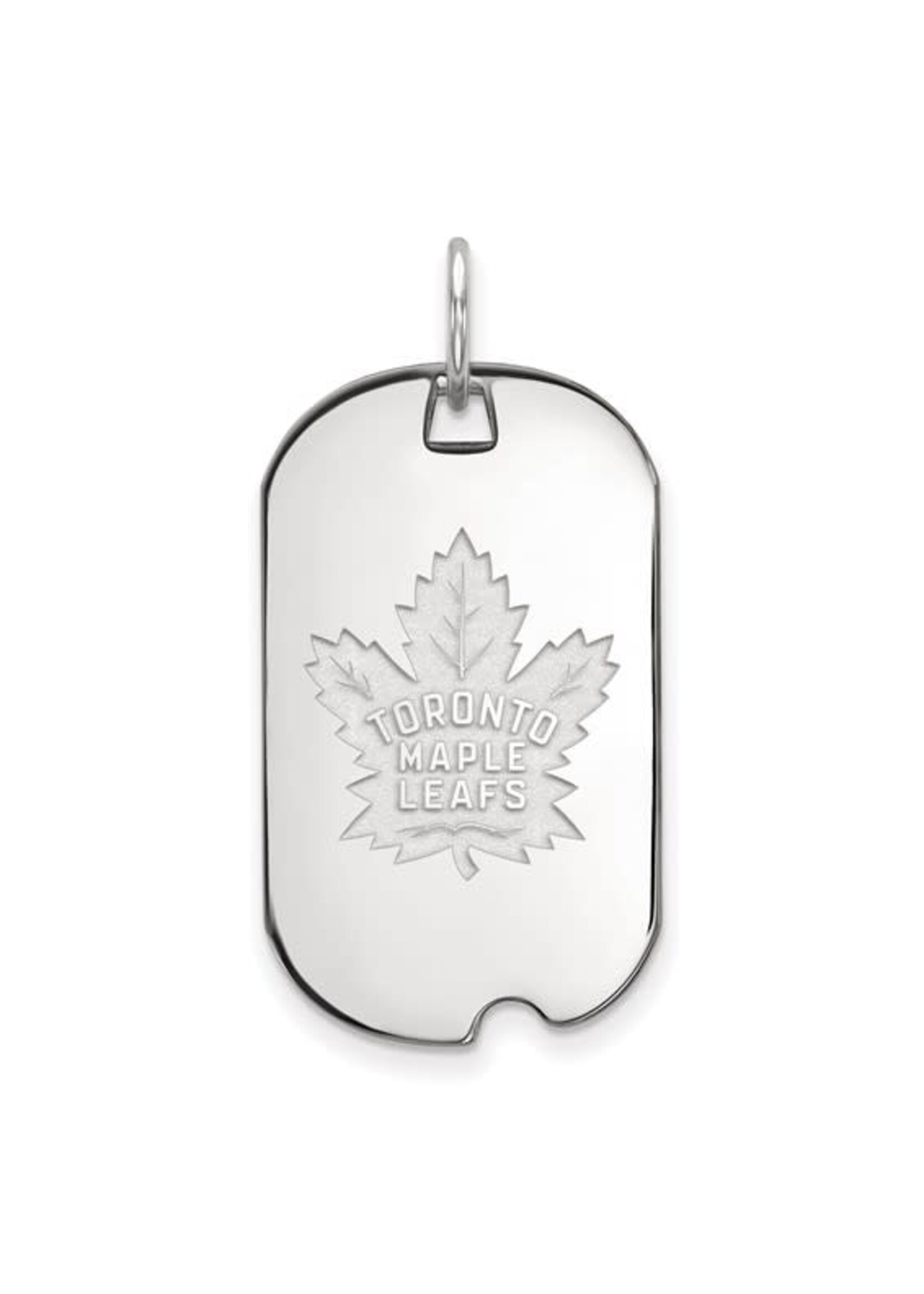 Quality Gold SS RD Toronto Maple Leafs Dog Tag Pendant