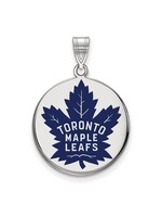 SS RD Toronto Maple Leafs Round Pendant
