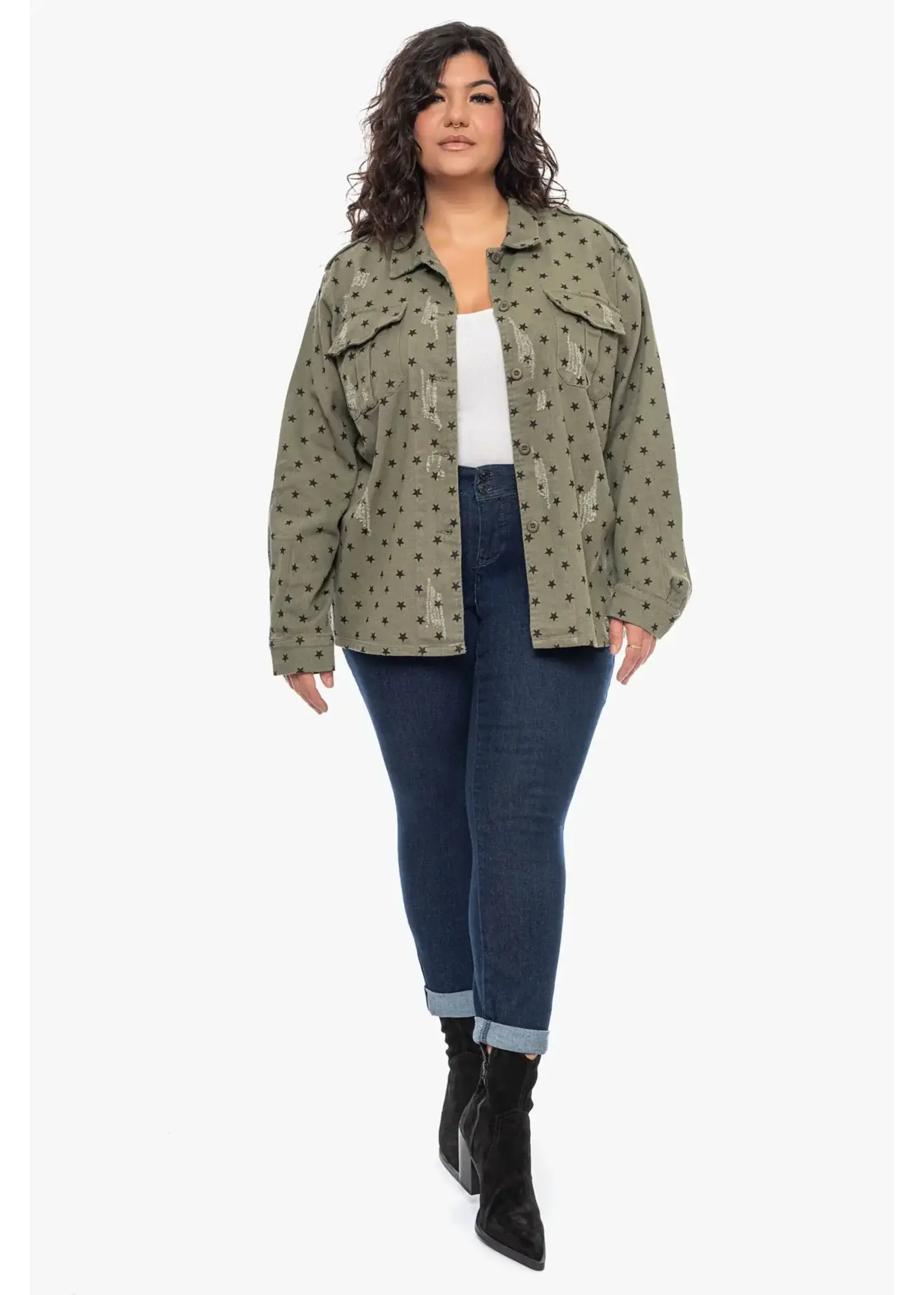 Pipa Fashion Pipa Tina Star Print Jacket