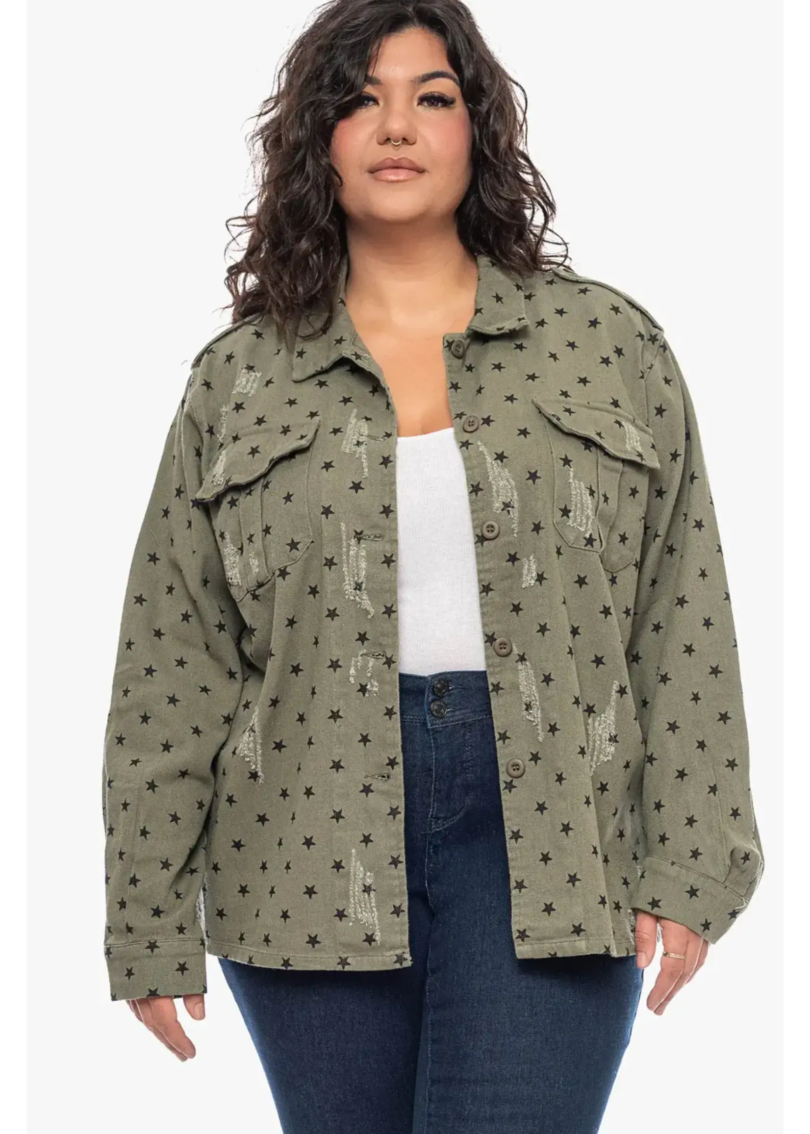 Pipa Fashion Pipa Tina Star Print Jacket